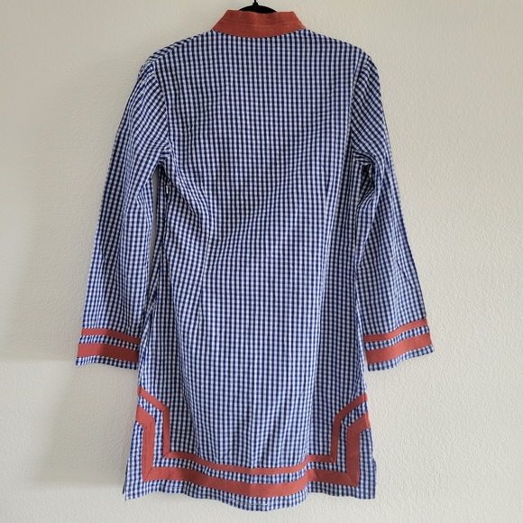 New With Tags Castaway Nantucket Island Gingham Tunic Dress Size Small - Picture 9 of 11